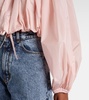 Pleated cropped jacket