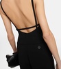 Tabarin wide-leg cady jumpsuit