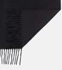 Canada Narrow fringed cashmere scarf