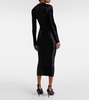 Velvet midi dress