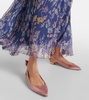 Bow Tie metallic ballet flats