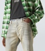 Mid-rise straight jeans