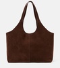Cabas Supple XL suede tote bag