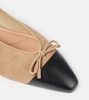 Gioia colorblocked suede ballet flats