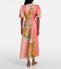 Anika floral linen maxi dress