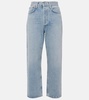 90's Crop mid-rise straight jeans