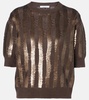 Empoli sequined linen top