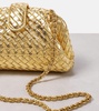 Lauren 1980 Small mirrored leather clutch