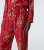 Creeping Begonia printed pajama pants
