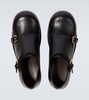 Helium leather monk strap shoes