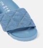 Sylt quilted denim slides
