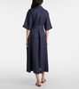 Larnaca linen midi dress