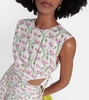 Otoño Trebol floral midi dress