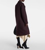 Double-breasted wool coat