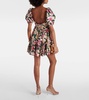 Alaria Rocio ruffled floral minidress