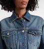 Peplum denim jacket