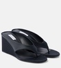 Cube 75 satin wedge thong sandals
