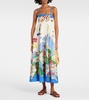 x Nadia Hernandez printed linen maxi dress