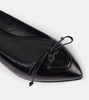 Leather ballet flats