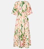 Gesto floral linen maxi dress