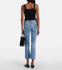 Jodi mid-rise cropped flared jeans