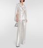 Bridal Tebano silk-blend pants