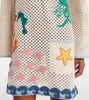 Splash crochet cotton mini dress
