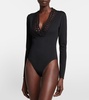 Cutout V-neck bodysuit