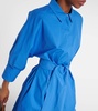 Cotton poplin shirt dress