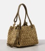 Parachute Small suede shoulder bag