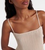 Ruffled plissé camisole