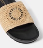 Elyse logo raffia slides