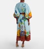 Dahlia cotton and silk shirt dress