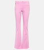 Sophie cotton-blend bootcut pants