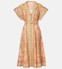 Acacia belted linen shirt dress