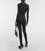 Folded low-rise pants