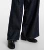 High-rise wide-leg pants