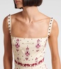 Lima Relato embroidered linen maxi dress