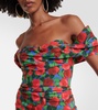 Floral off-shoulder midi dress