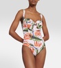 Carla floral printed swimsuit