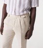 Linen slim pants