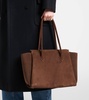 Ekme 24 Medium suede tote bag