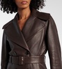 Leather coat