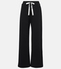 Bali cotton-blend jersey wide-leg sweatpants