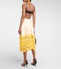 Embroidered cutout gown