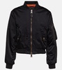Shrunk cropped bomber jacket