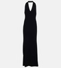 Uranio halter maxi dress