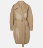 Cotton twill trench coat