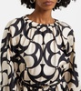 Nina silk twill maxi dress
