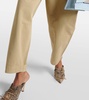 Becker wide-leg cotton twill chinos